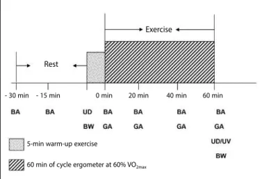 Table 2. Respiratory quotient (RQ), CHO oxidation and fat oxidation in different periods during exercise.