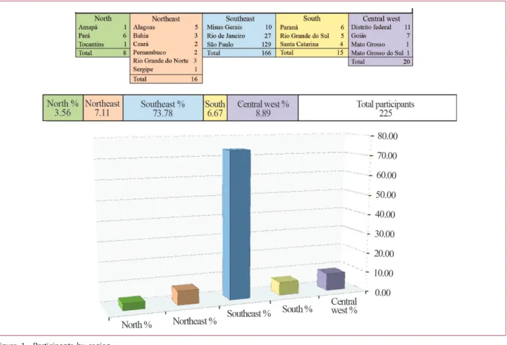Figure 2 – Participantes by category