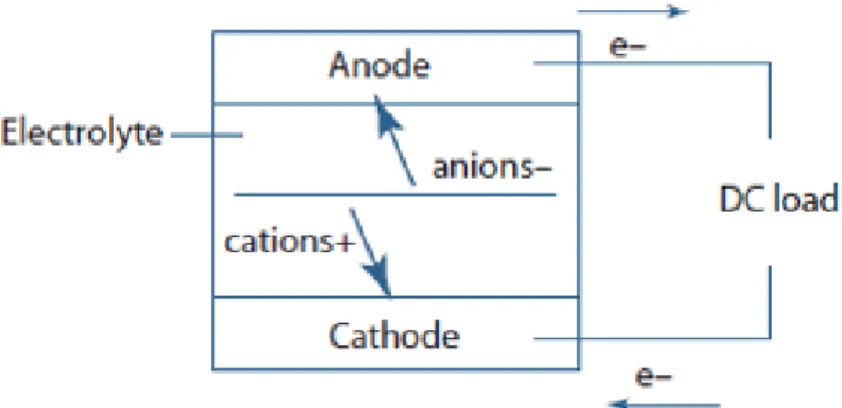 Figure 2.5: Battery cell process of operation [28].