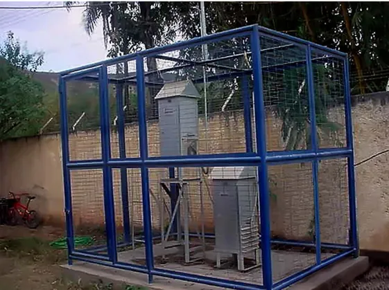 Figura 18. Estação de qualidade do ar utilizada pelo IBRAM, localizada na Fercal.  