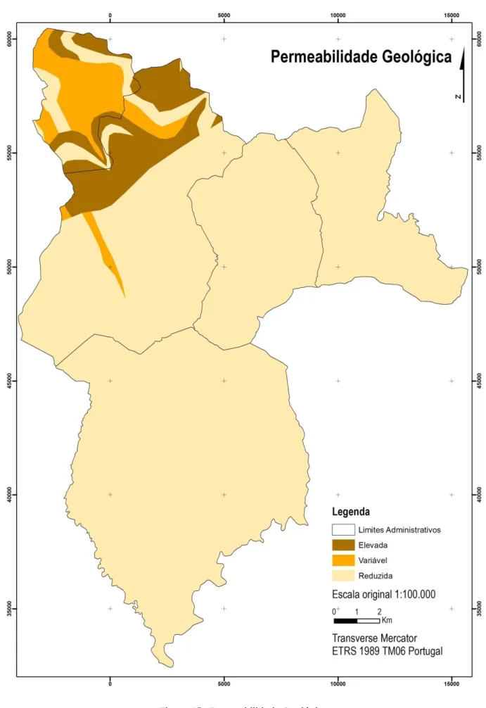 Figura 1 5  - Permeabilidade Geológica 