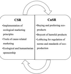 Figure 6 - Mutual support between CSR and CnSR; 
