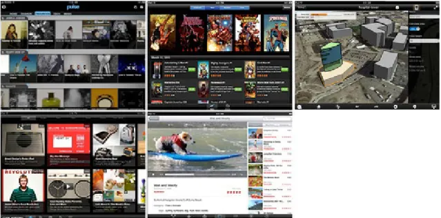 Figura 3: Aplicações iPad estudadas 4