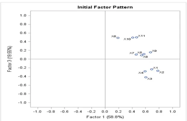Figure 9.2.5b Factor Pattern                Figure 9.2.5c Factor Pattern               