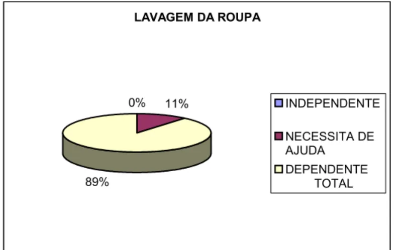 Gráfico 17: Lavagem da roupa. 