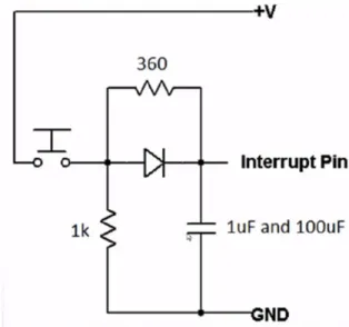 Figura 2. 4 Circuito de debounce adaptado de[21]. 