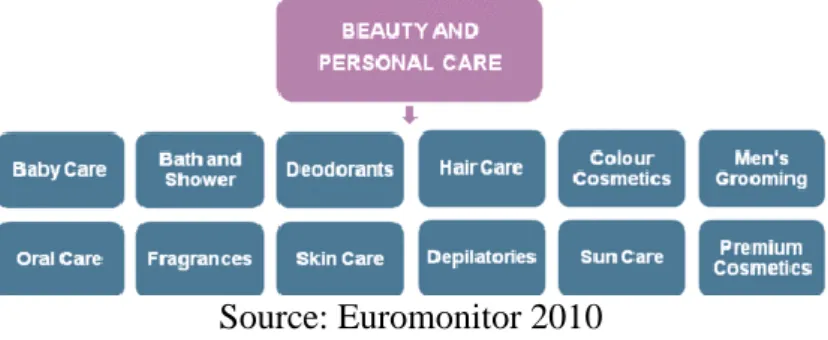 Figure 2: Beauty and Personal Care segments 