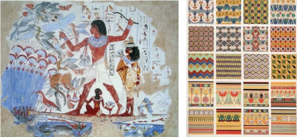 Figura 2 Inspiração Egípcia Figura 3 Ornamento Egípcio