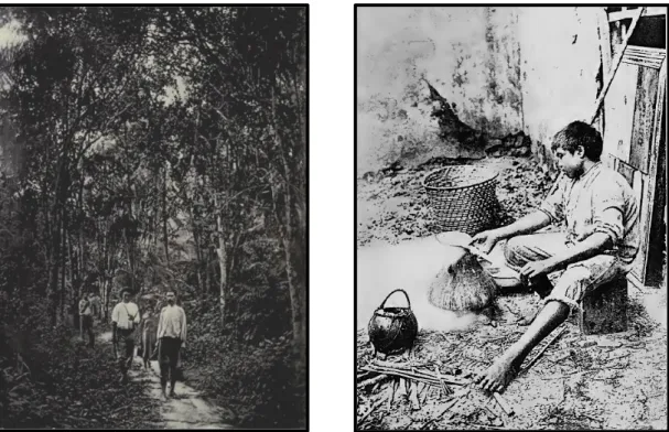 Figura 9: Seringueiros na Amazônia, 1904. Fonte: PEARSON,  Henry, The Rouber Coutry of the Amazon, p