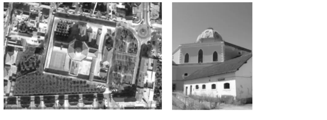 Fig.  1.20  e  1.21.  Fotografia  da  vista  área  do  ex-Estabelecimento  Prisional  de  Santarém