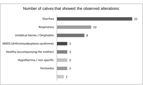 Table  1:  Overview  of  the  examined  calves,  the  calves  that  showed  diarrhea  and  the  ones  positive to Cryptosporidium spp.