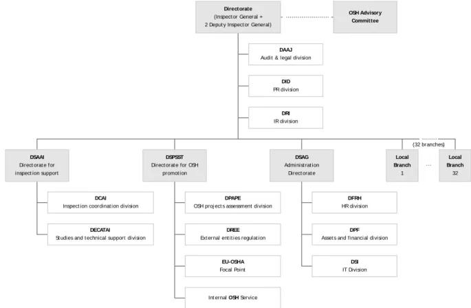 Figure 2 - Organizational chart of the ACT 