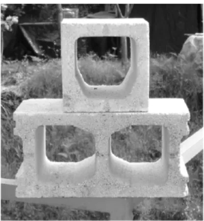 Figure 1   Hollow concrete blocks  2.1.2 Mortar 