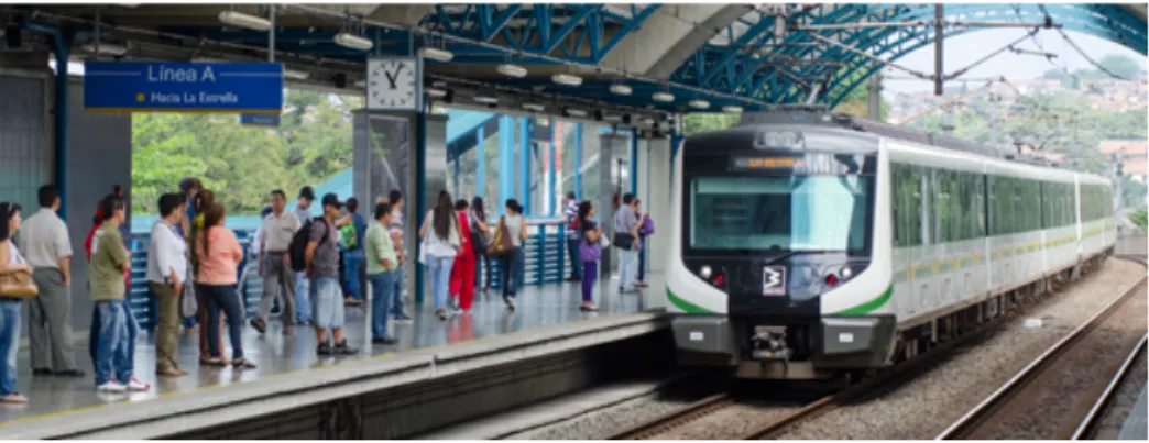 Figura 3 - Metro de Medellín – Línea A  Fonte: (MEDELLÍN, 2017) 