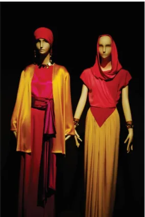 Figura 6 - Inspiração marroquina na obra de Yves  Saint Laurent (Fundação Pierre Bergé e Yves Saint 