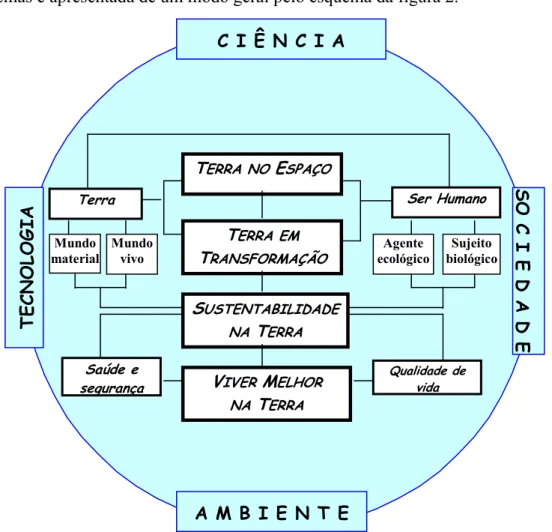 Figura 2 – Esquema organizador dos quatro temas (Figura transcrita de DEB, 2001, p. 134)