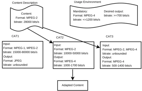 Figure 2.9: An example of a context where the DM chooses the best CAT for adaptation