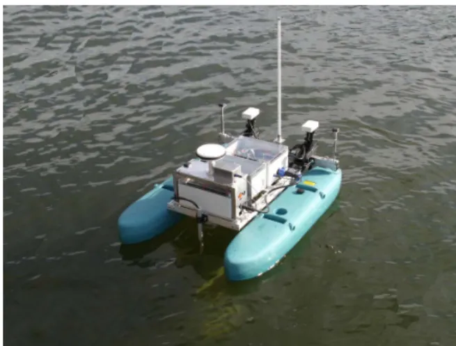 Figure 1: Autonomous boat in operation. 