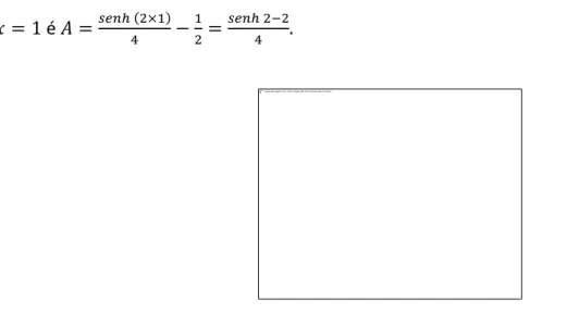 Figura 18  – Região delimitada por uma catenária, pelo eixo das abcissas e pelas retas de equação        e       