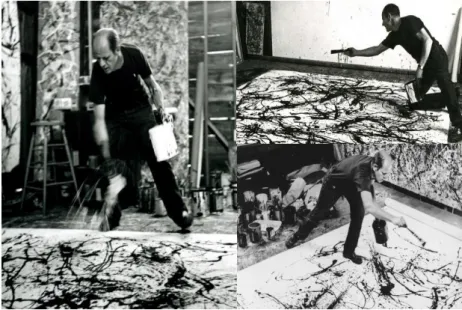 Figura 66: Jackson Pollock e o gesto. 