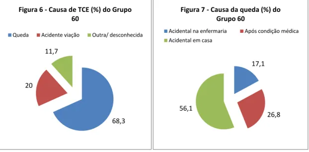 Figura 6 - Causa de TCE (%) do Grupo  60
