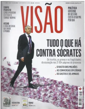 Figura 1 – Capa da reportagem de Visão  