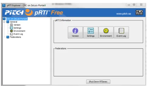 Figure 4.5: Pitch pRTI Graphical Interface
