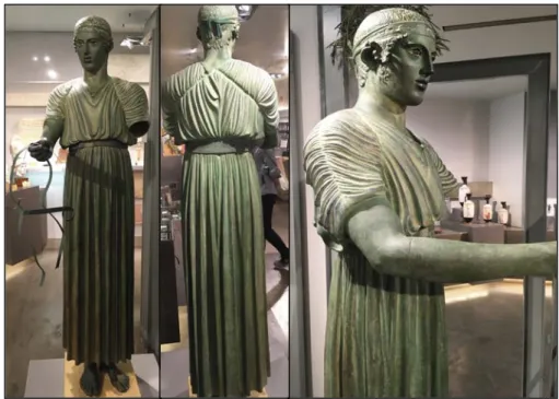 Figura 6. O Auriga de Delfos, c.475 a.C. A túnica longa ou quíton era 