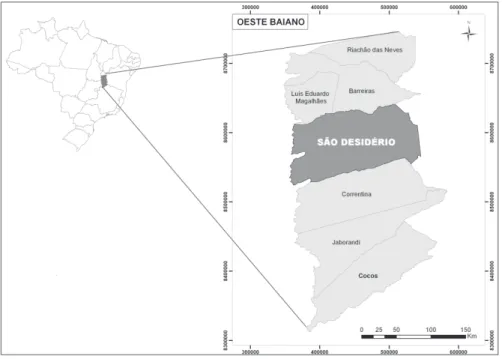 Figura 1. Mapa de localização do Município de São Desidério, BA.