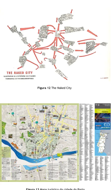 Figura 13 Mapa turístico da cidade do Porto Figura 12 The Naked City 