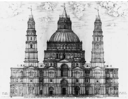 Figura 4: Projecto de Sangallo para a Basílica de São Pedro no Vaticano. 