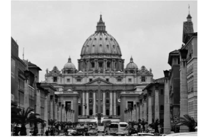 Figura 6: Projecto de Bernini para a  Basílica de São Pedro no Vaticano.