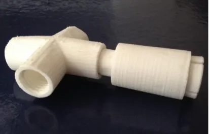 Figure 21 – First idea – 3D printed joint system.