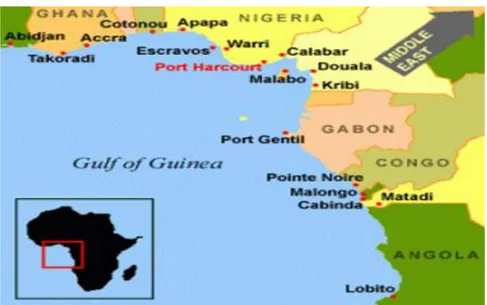 Ilustração 2: Posição geográfica de STP no Golfo da Guiné 