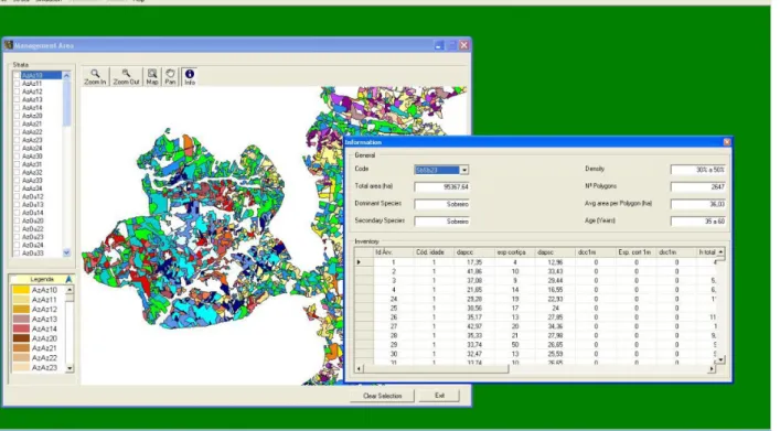 Figure 3. Form to access alphanumeric and geographical data from the scenario analysis area