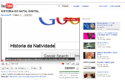 Figura 13: “História do Natal Digital” (youtube.com, 25/12/2011) 