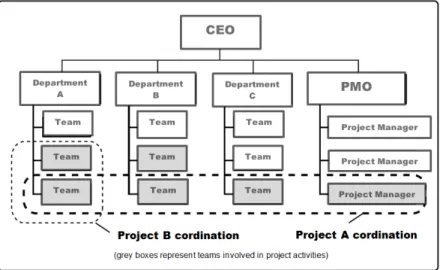 Figure 7: Organizational Structure Composite (adapted from PMI, 2013a) 