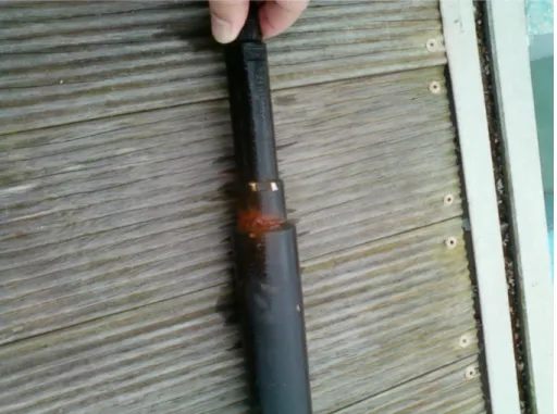Figure 3.1: Oxidation of a water quality probe caused by the harsh aquatic environment.
