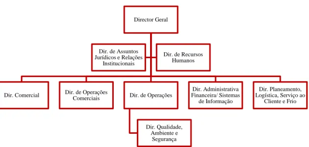 Figura 5 - Organograma institucional (Fonte: Empresa) 