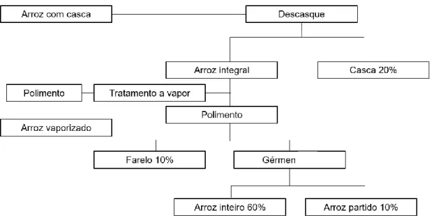 Figura 1.4 Fluxograma da produção do arroz (Fonte: adaptado de Smith e Dilday, 2003 ) 