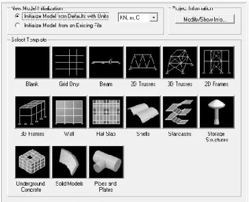 Figura 2.31 – Template SAP2000