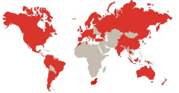 Figura 2 - Representação da Adecco no mundo 