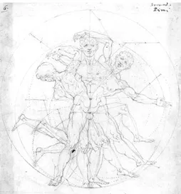 Fig. 7: Carlo Urbino, Codex Huygens, folio 6,   por: Leonardo Da Vinci. Fonte: 