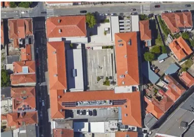 Figura 7.1: Vista aérea da Escola de Turismo e Hotelaria do Porto