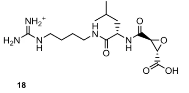 Figura 8- Inibidor de proteases de cisteína: E64 (18) 