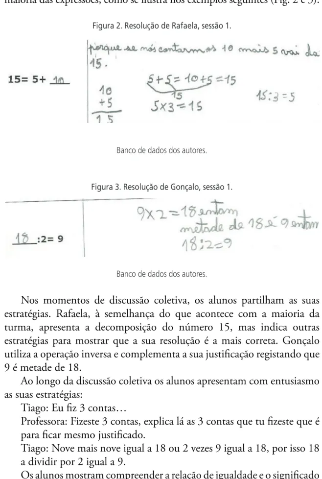 Figura 2. Resolução de Rafaela, sessão 1.