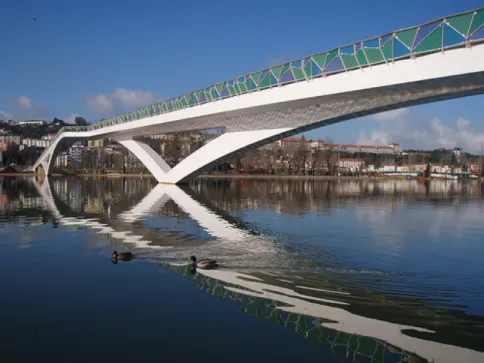 Fig. 3.18 - Vista geral da ponte pedonal Pedro e Inês em Coimbra