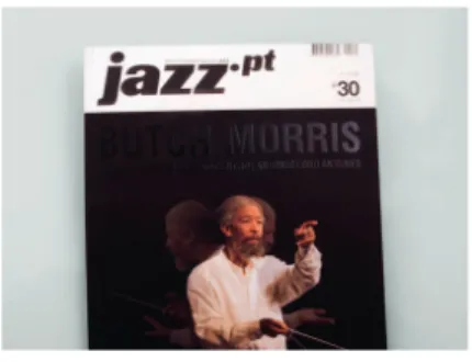 figura 15 | Capa da  revista JAZZ.pt, com  verniz localizado  (Falcão, 2009)