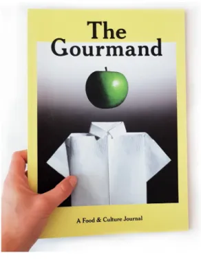 figura 35 |  Spread início de artigo  destaque para a cor, The Gourmand, n.º 11 Investigadora (2018)