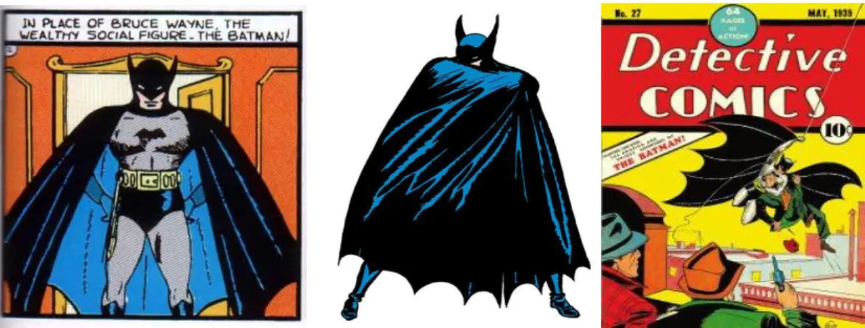 Figura 01: A caracterização de Batman na primeira edição da revista Detective Comics, de 1939.